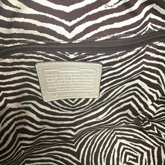 Coach Python Straw Natalie Tote - Picture 7 of 8